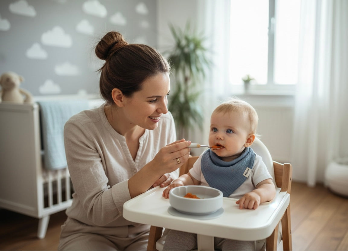 4-Pack Premium Muslin Bandana Bib Set - Ultra-Absorbent Organic Cotton Drool Bibs - "Ocean & Earth" Collection
