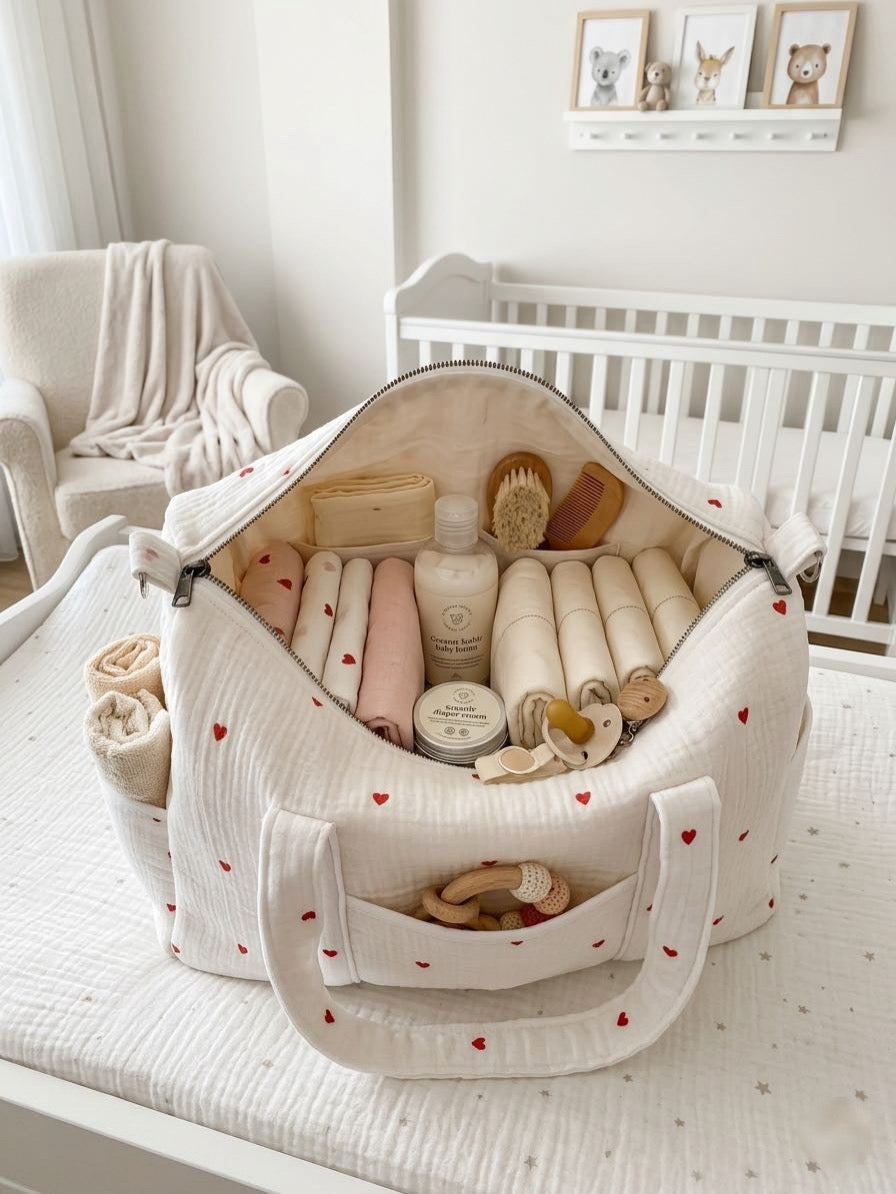 4-Layer Muslin Baby Bag – Lightweight, Soft & Everyday Use